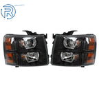 Set of 2 Halogen Headlights for Chevy Silverado 1500/2500/3500HD (2007–2014)