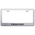 Brushed License Plate Frame - Officially Licensed for Nissan Frontier