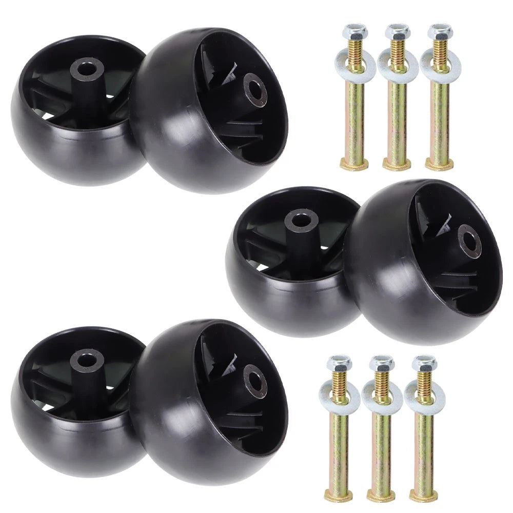 Set of 6 Deck Wheels & Hardware Kit for Husqvarna (Fits Various Models)