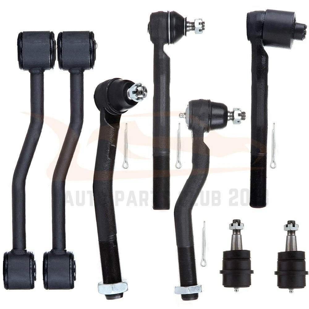 Set of 8 Front Upper Ball Joints & Sway Bar Tie Rods for Jeep Grand Cherokee (1999–2004)