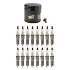Wix Engine Oil Filter & NGK 16 Platinum Spark Plugs Kit for Grand Cherokee (1993–2021)