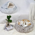 Cat Bed Cave House Washable Soft Calming Pet Nest for Dogs (2023)