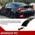 Smoked Lens LED Bumper Reflector Signal Brake Lights for Lexus IS250 IS350 (2014–2023)