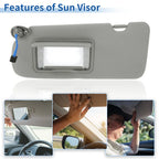 Left Side Sun Visor for Honda CRV 2017-2022 Gray Replacement