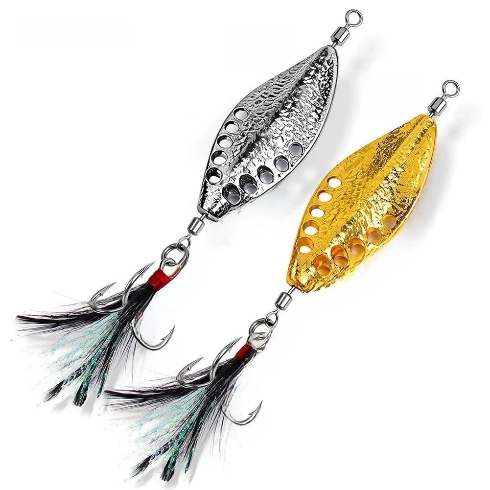 Proberos VIB Spoon Lure Set (3.5g, 5g, 7g, 10g, 15g) - Gold & Silver