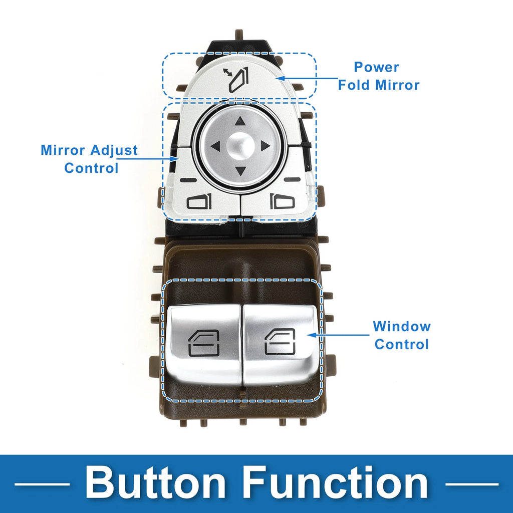 Front Driver Side Power Window Switch for Mercedes-Benz C300 C43 (2015–2021) No. 2059057011