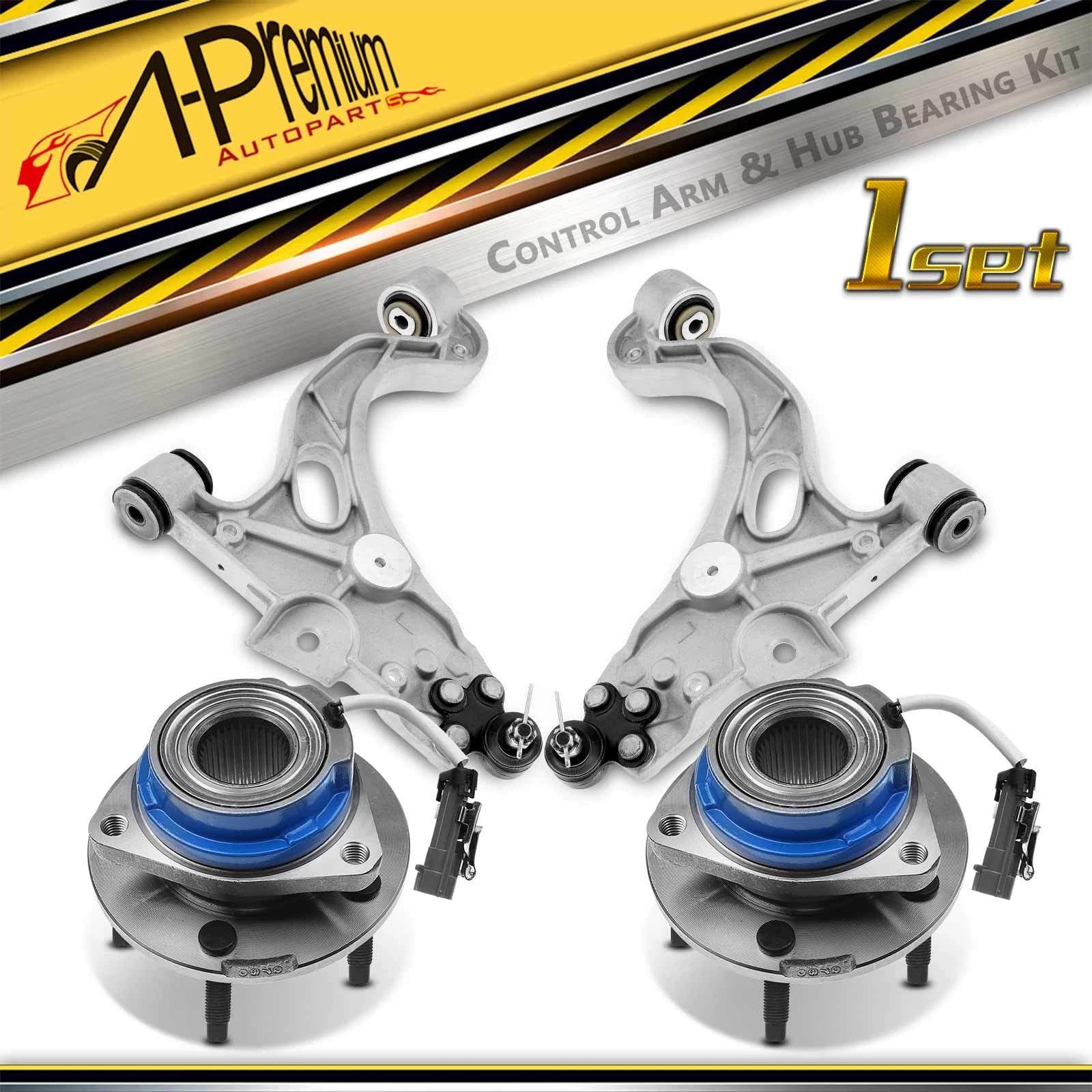 4x Front Wheel Hub Control Arm Ball Joint Kit for Buick Cadillac Olds (1996–2005)