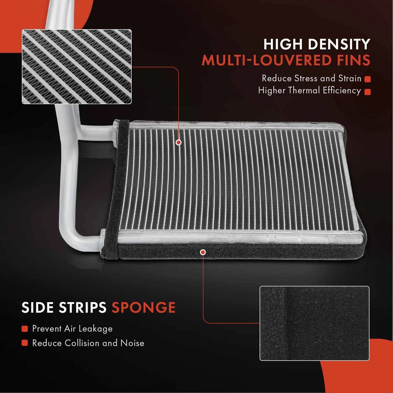 Front HVAC Heater Core with Tube for Kia Borrego (2009–2011)