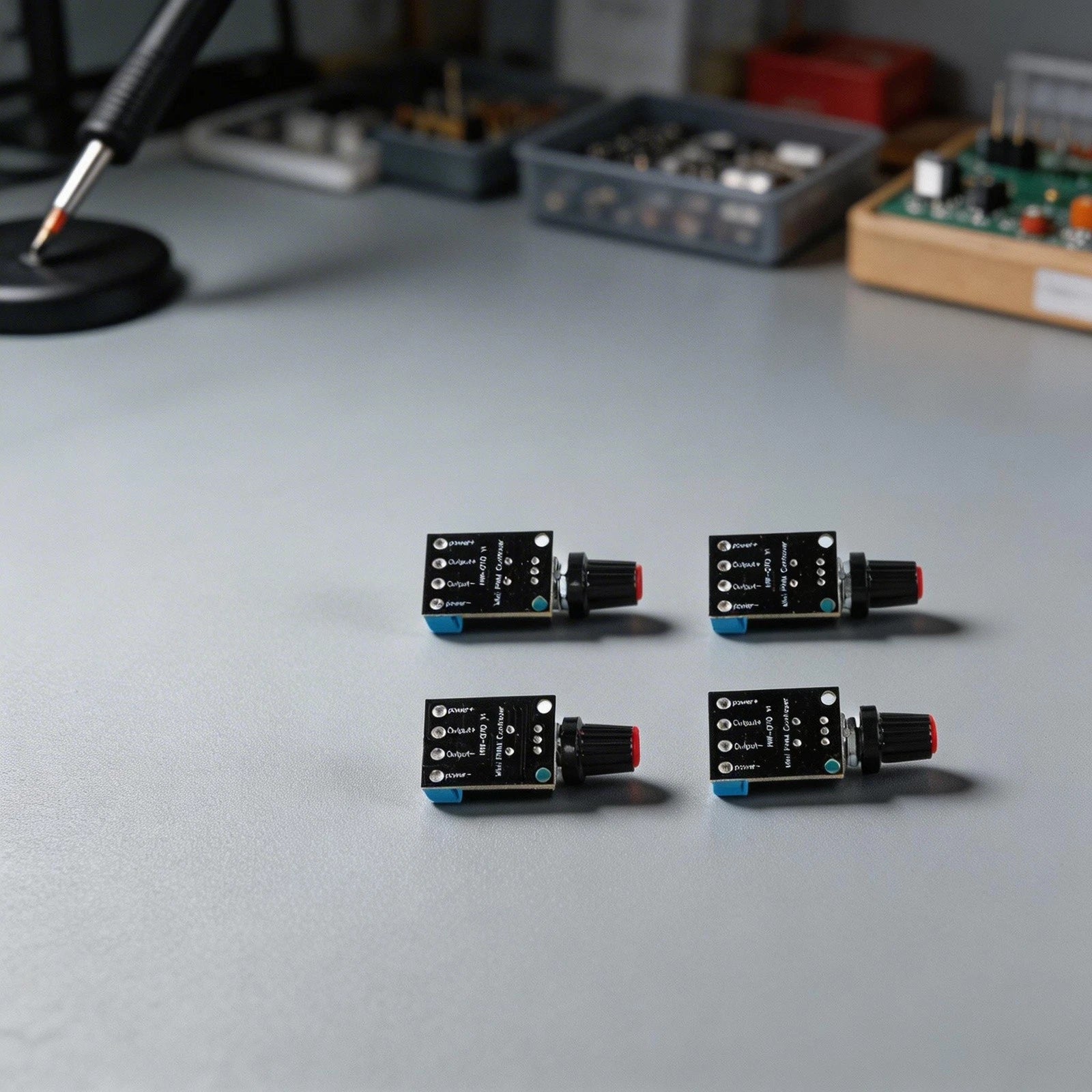 Set of 4 PWM Motor Controllers 5V-16V 10A for DC Motor Fan