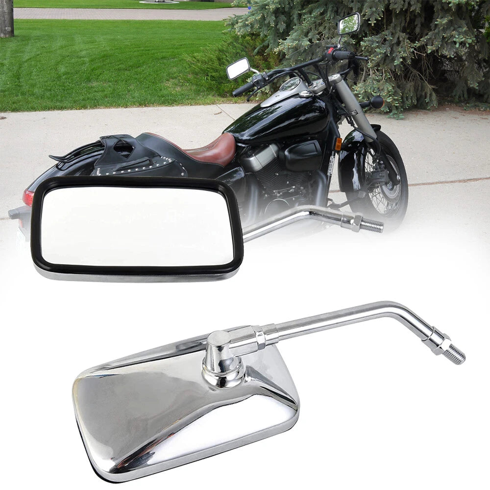 Chrome Rear View Mirrors for Kawasaki 500 EN500C Vulcan (1987–2009)
