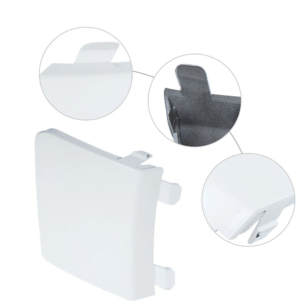 Tow Hook Cover for Volkswagen (2010–2019) - Front Bumper Eye Hole, White