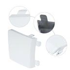 Tow Hook Cover for Volkswagen (2010–2019) - Front Bumper Eye Hole, White