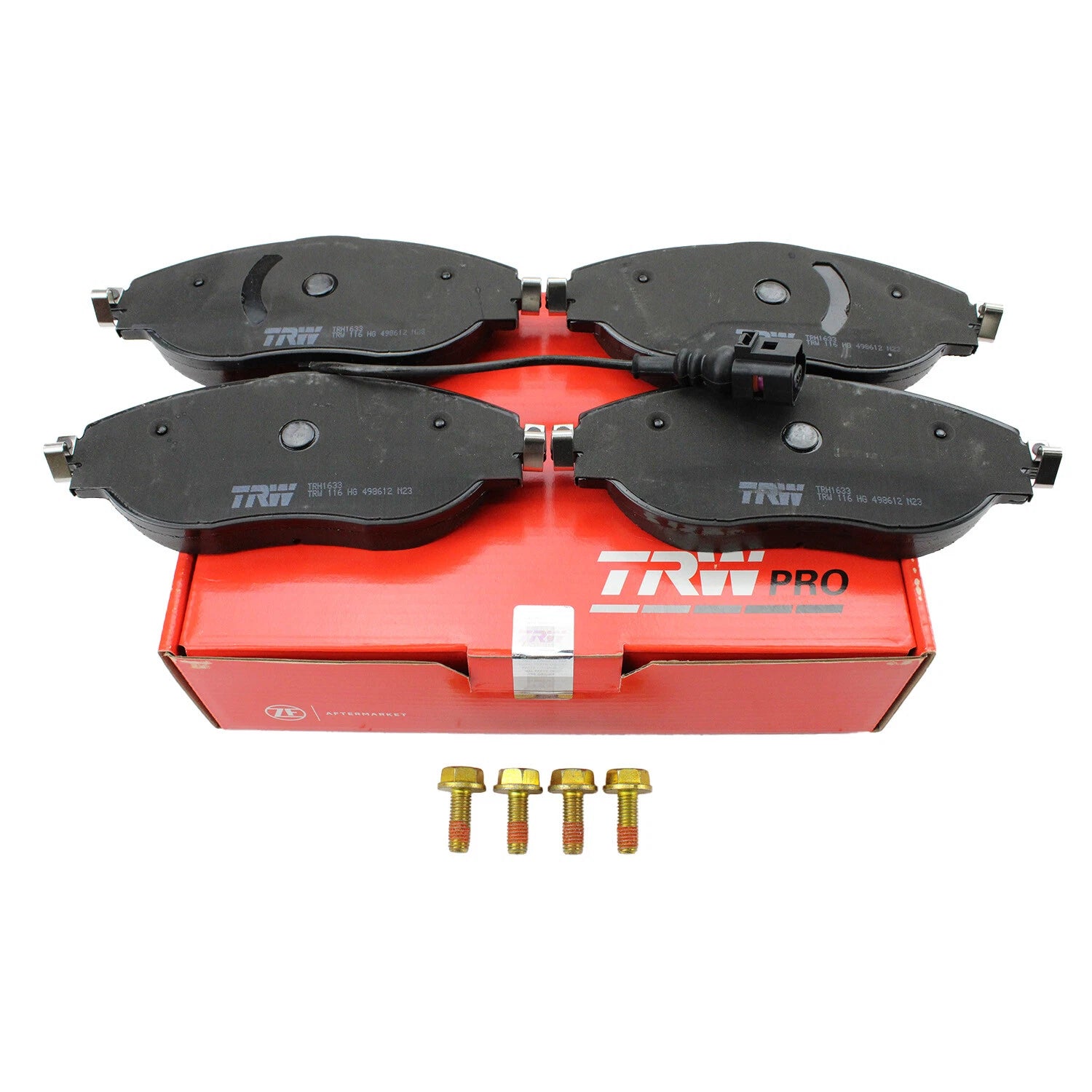 Set of 4 TRW Pro Front Low Metallic Brake Pads for Audi S3 VW CC Golf R GTI Jetta (2013–2020)