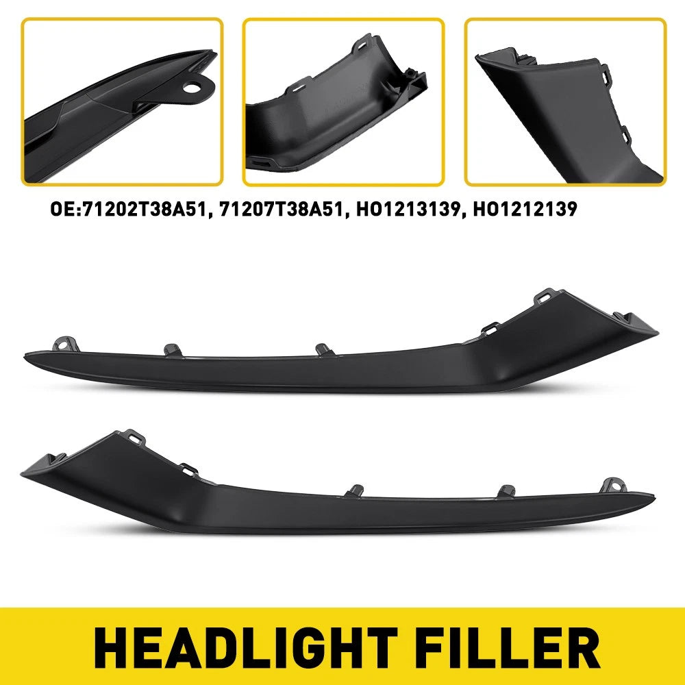 2Pcs Front Bumper Molding Set for Honda Civic (2025)