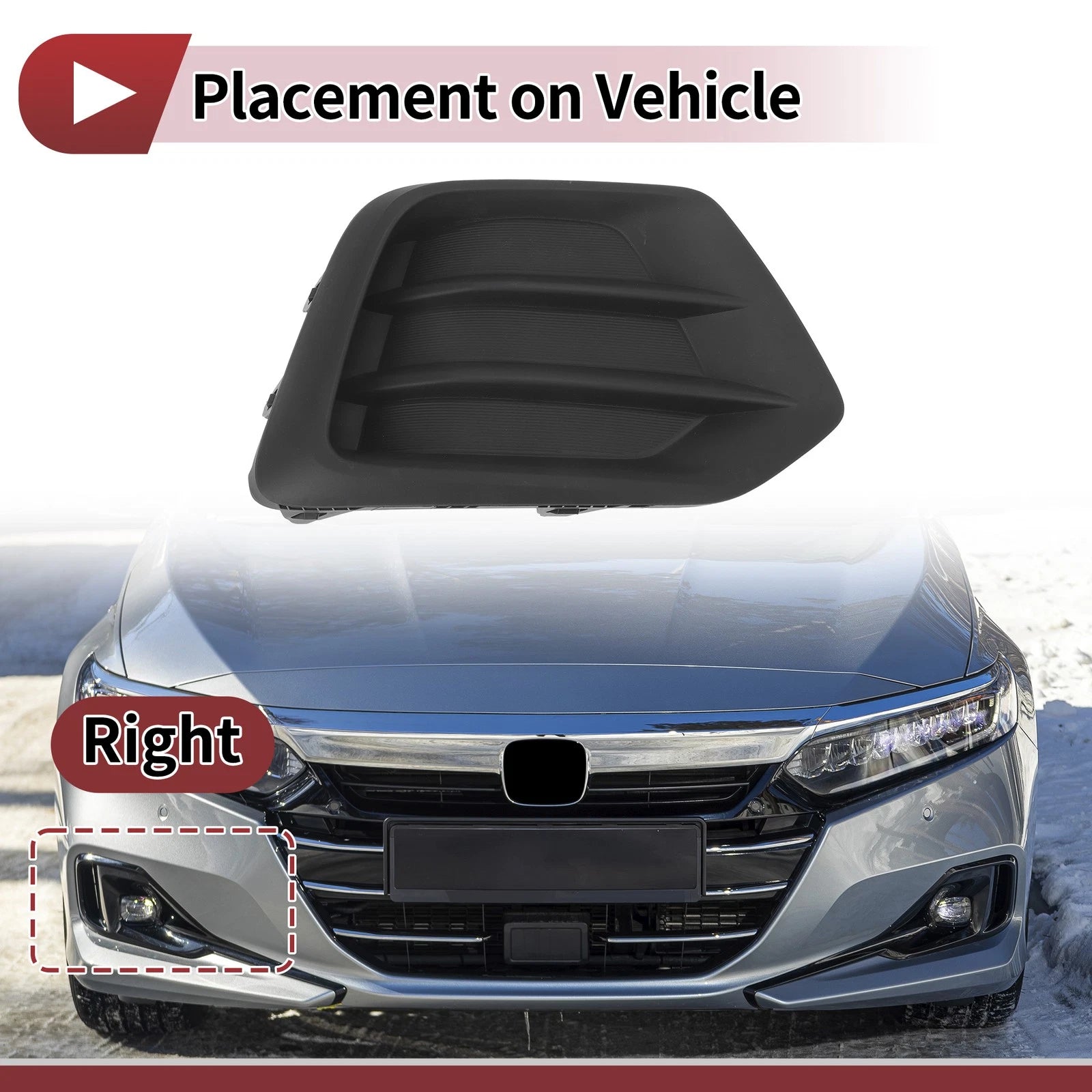 1 Pc Fog Light Grill for Chevrolet Trax (2017–2022) No. 42537708