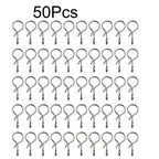 50pcs Fishing Snap Swivels for Quick Change (S/M/L)
