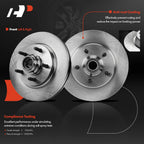 Set of 2 Front Disc Brake Rotors & Ceramic Pads for Ford Ranger (1998–2001)