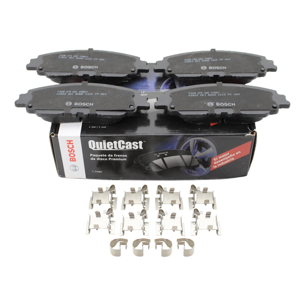 Set of 4 Bosch QuietCast Front Ceramic Brake Pads for ES300h ES350 Avalon Camry RAV4 (2013–2023)