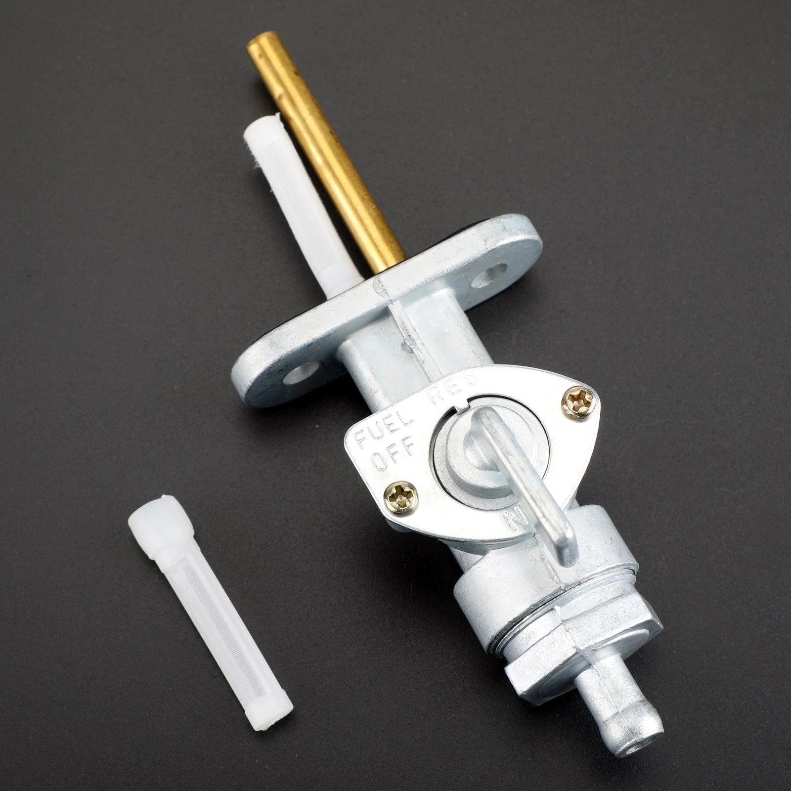 Petcock Fuel Gas Tap Valve 438-24500-01 for Yamaha DT100 DT125 DT250 DT360 (1974–1980)