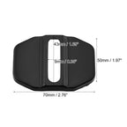 Set of 4 Door Lock Latch Covers for Dodge (Black)