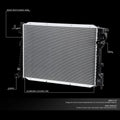 Aluminum Cooling Radiator for Jaguar XJ8/XJR 4.2L (2004–2005) DPI 2256