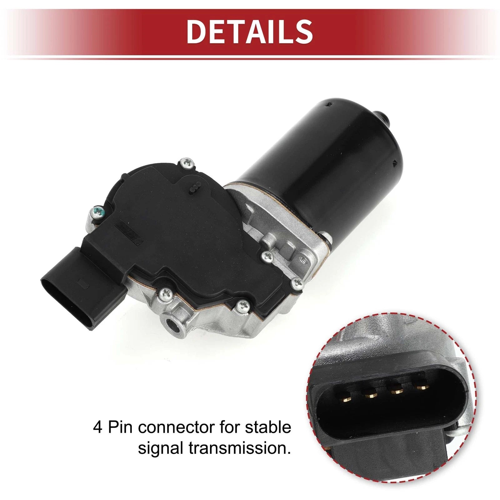 Front Windshield Wiper Motor for Audi A4 A6 (1999–2003) No. 8D1955113C