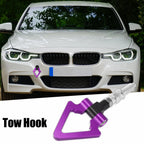 Tow Hook Triangle Ring for BMW 3 5 7 Series Z3 Z4 (Screw On, Purple)
