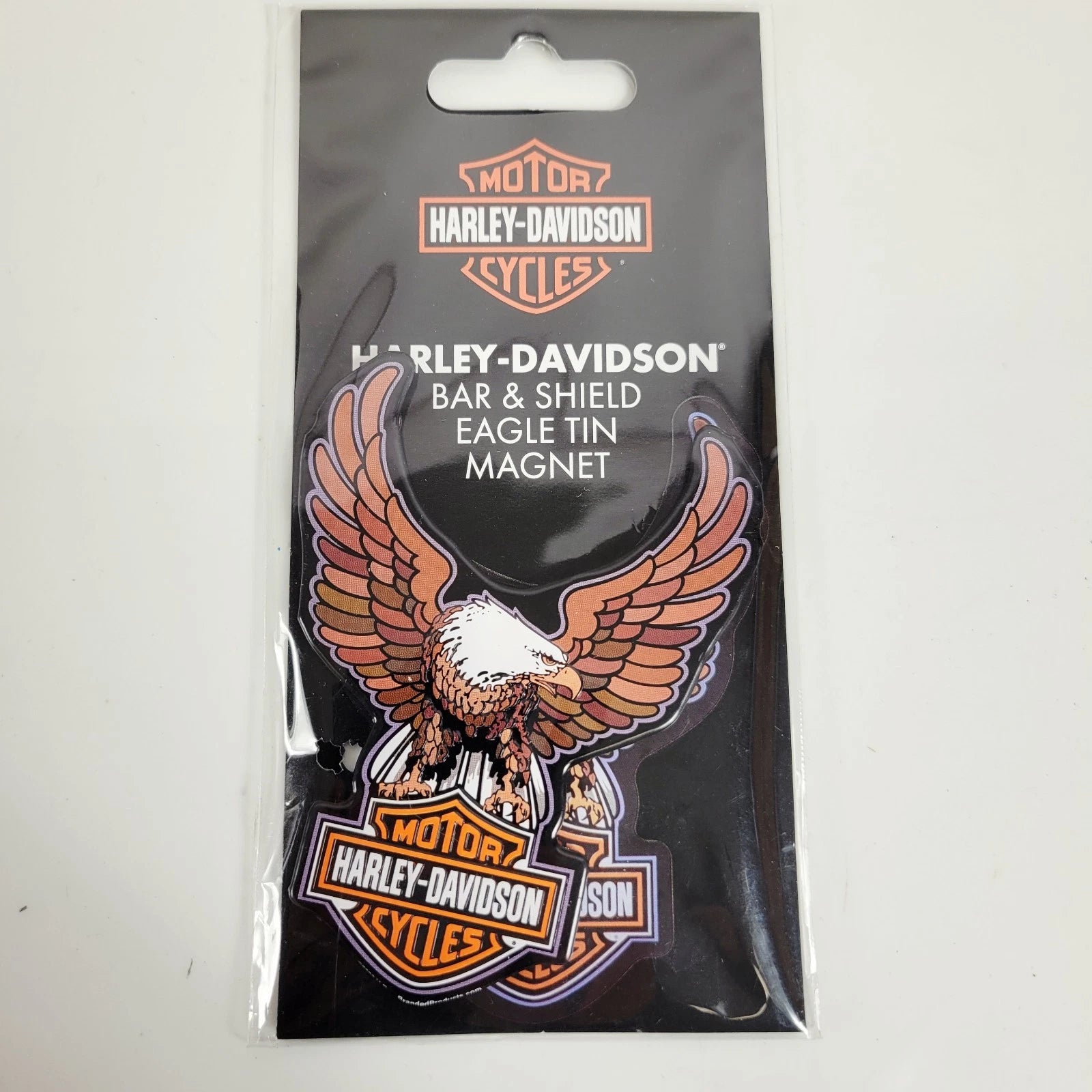 Eagle Tin Magnet for Harley-Davidson (Custom Shape, 2.7 x 3.5")