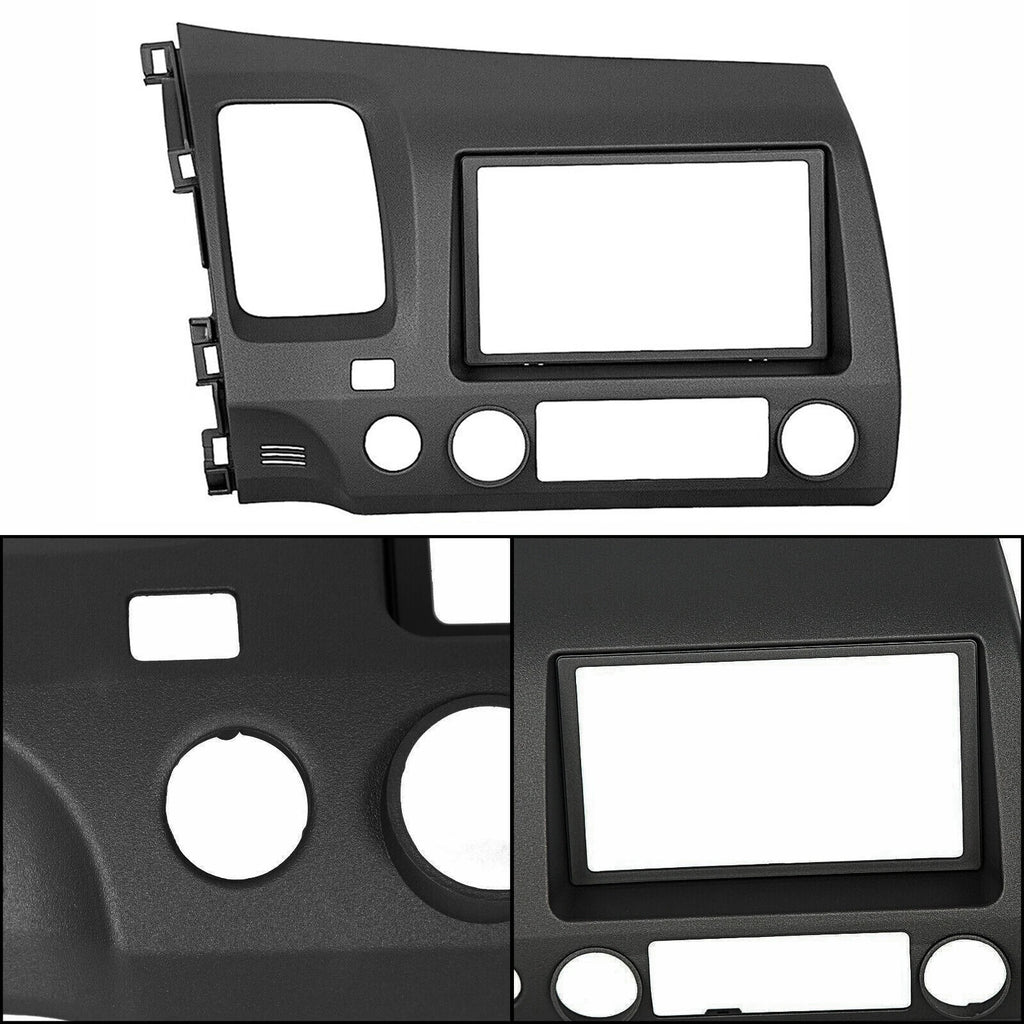 Double 2 Din Car Radio Frame Dash Trim for Honda Civic (2006–2011)