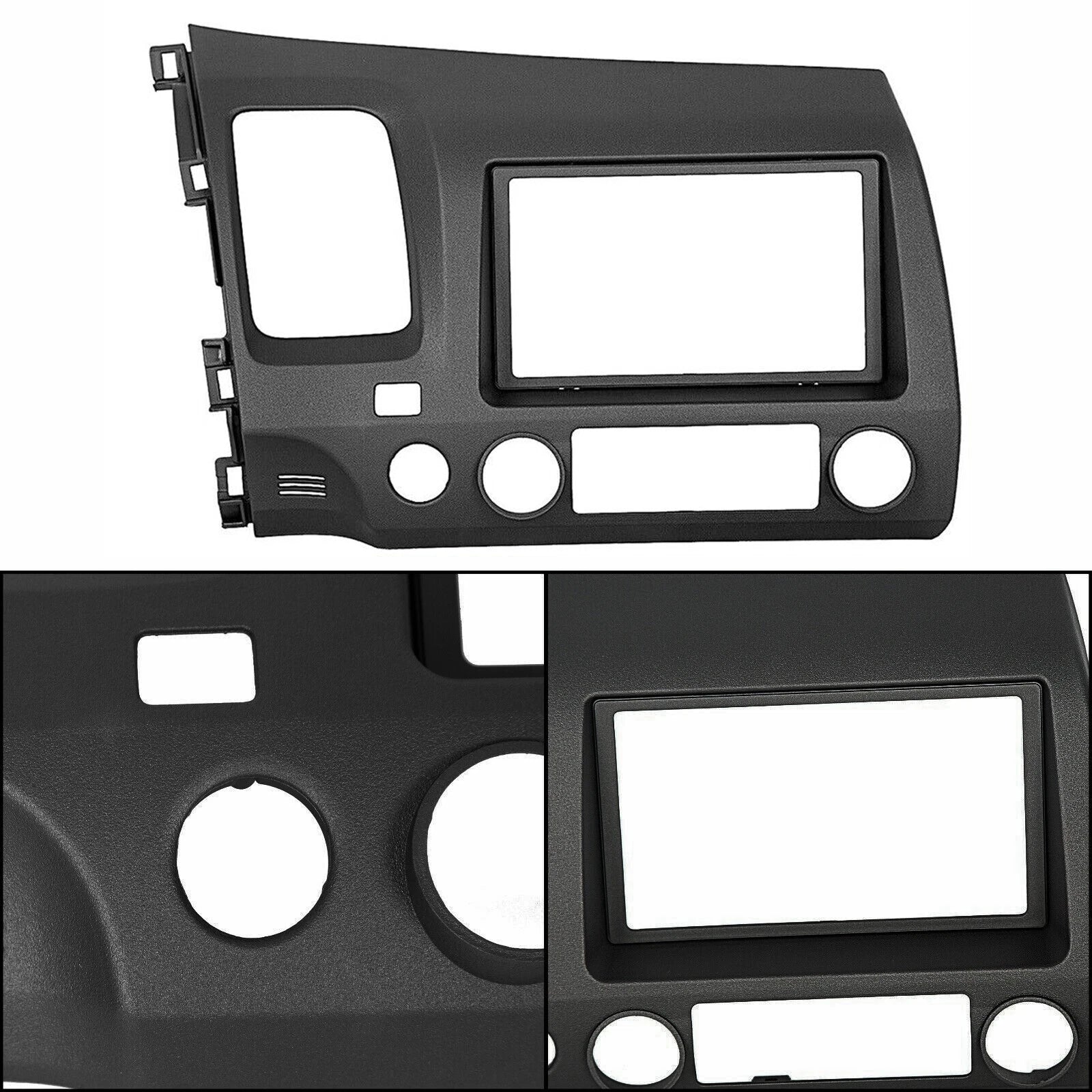 Double 2 Din Car Radio Frame Dash Trim for Honda Civic (2006–2011)