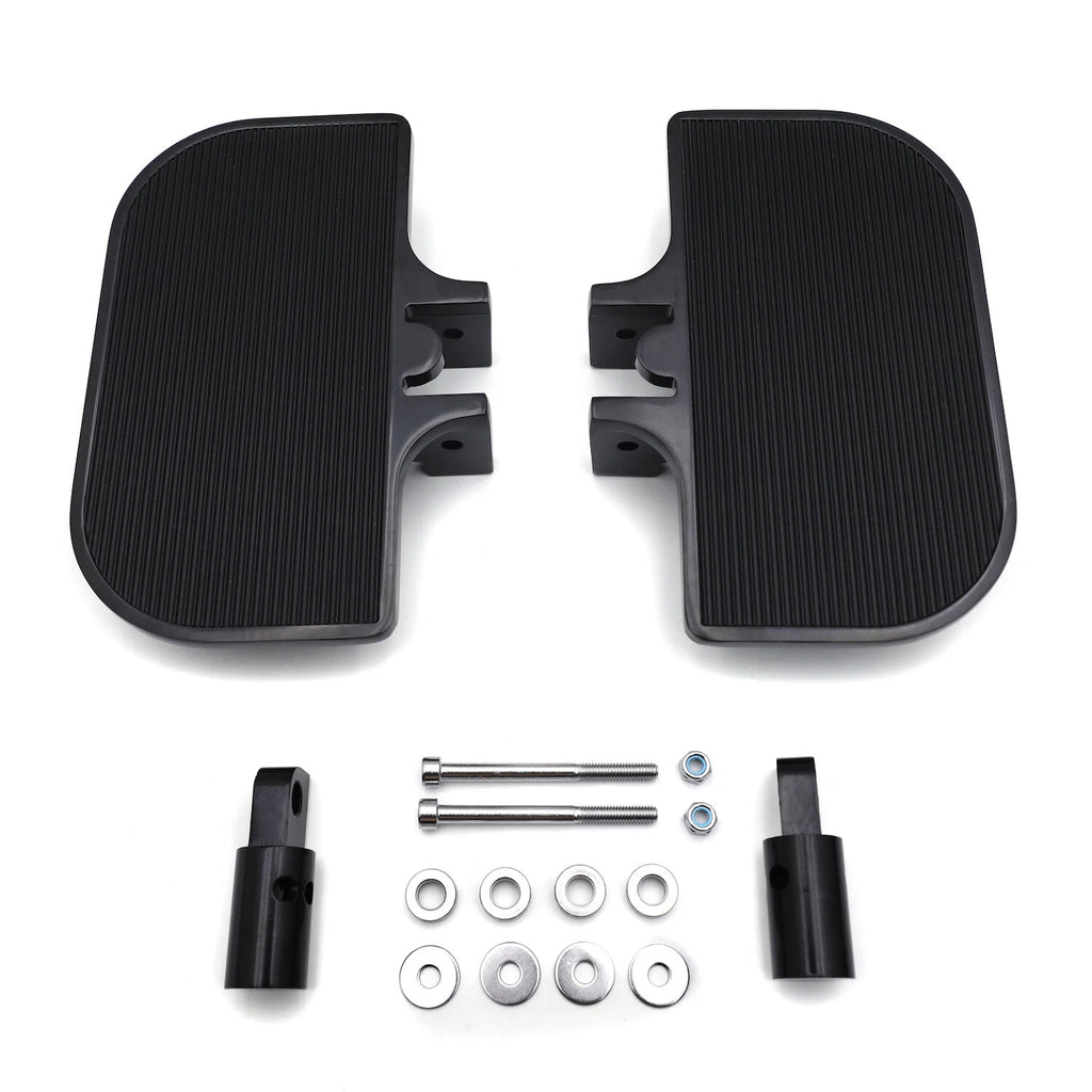 Black Floorboards for Harley Dyna Fat Bob/Low Rider/Street Bob/Super Glide (2006–2023)