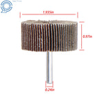 Set of 5 Flap Wheels 2" x 1" 120 Grit for Automotive Finishing