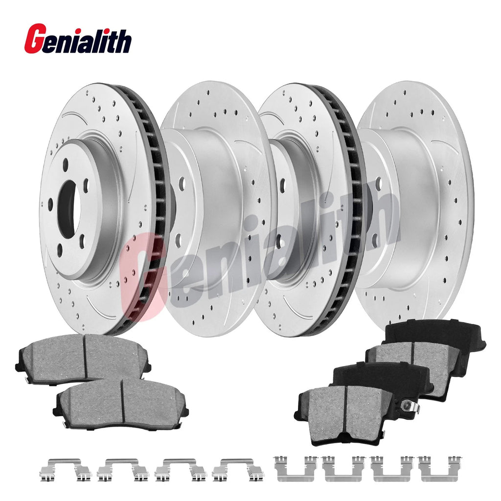 Drilled Slotted Rotors + Pads for Dodge Charger Challenger 300 (2006–2023)