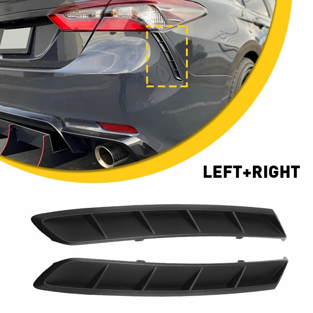 2Pcs Rear Side Bumper Extension Trim Molding for Toyota Camry (2018–2023)