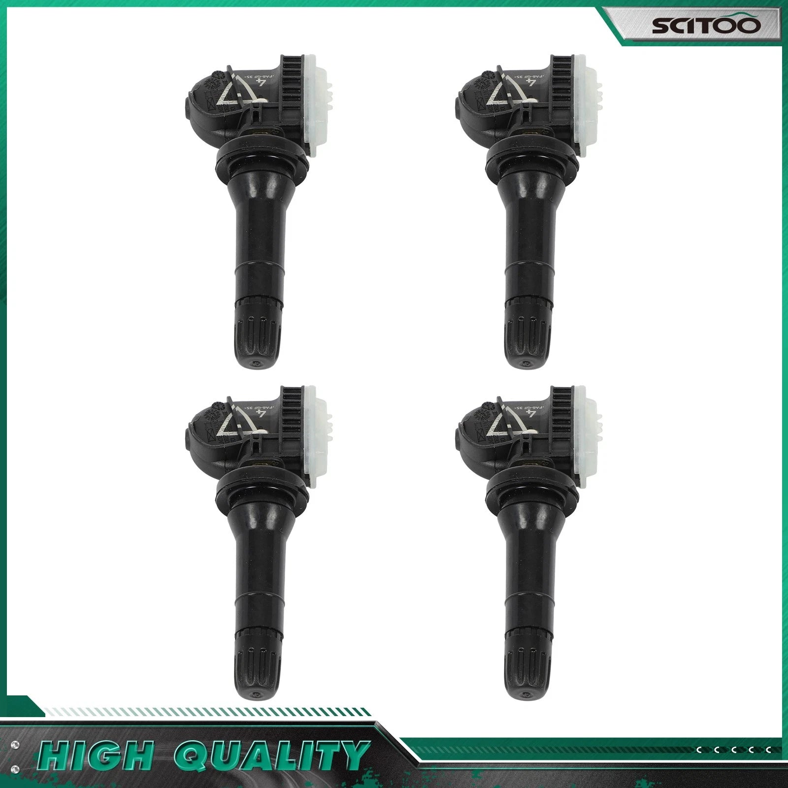 Set of 4 TPMS Tire Pressure Sensors 315MHz for Cadillac Chevrolet Pontiac (2007–2018)