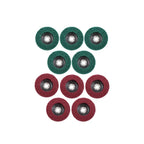 Set of 10 Flap Discs 180 & 320 Grit for 4 Inch Angle Grinder