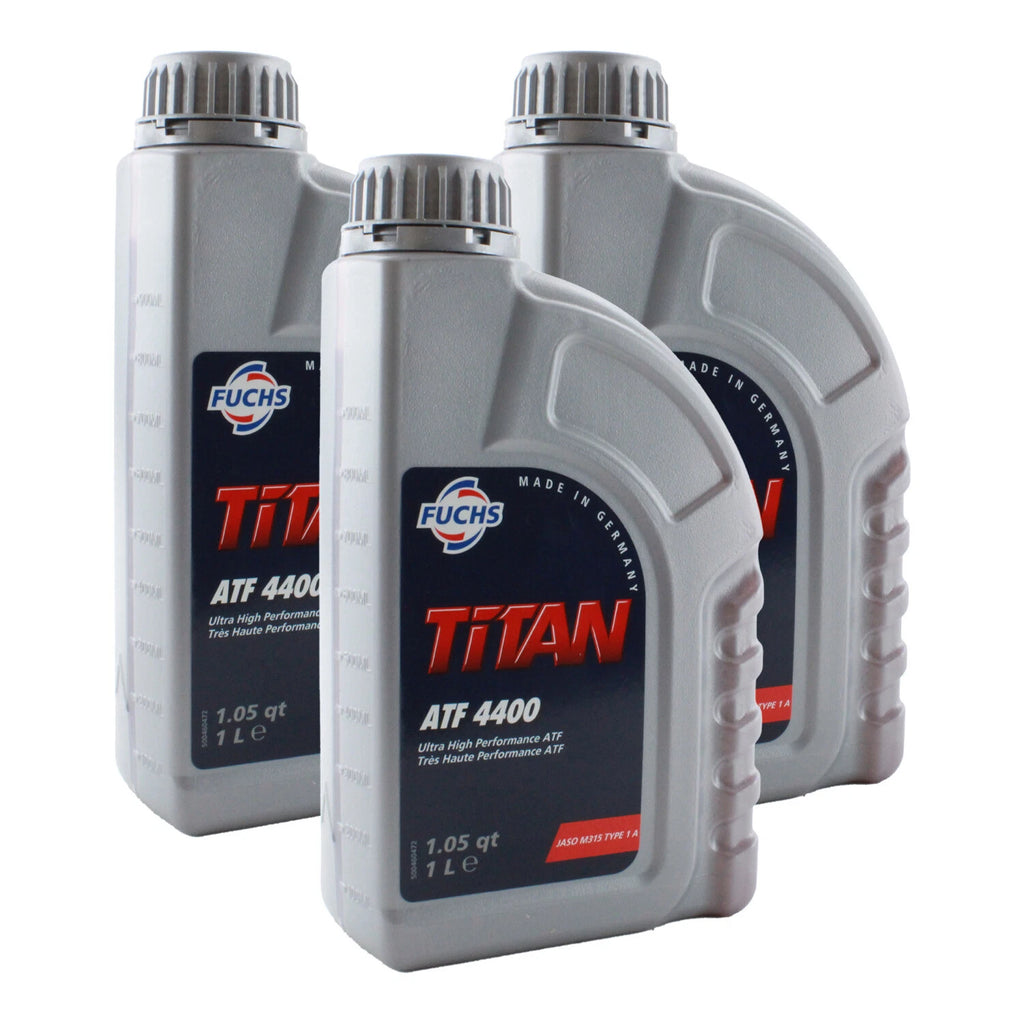 Set of 3 Fuchs TITAN ATF 4400 Auto Trans Fluid 1L for Audi BMW Jaguar LR VW