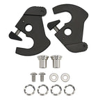 Latch Kit for Harley Touring Sissy Bar Luggage Racks (Black)