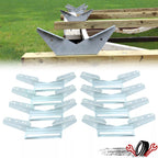 Set of 8 V Wing Brackets for Pontoon Trailer (Fits Various Models)