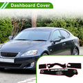Dashboard Cover for Lexus IS 30 Series (2013–2023) Black Red 1 Pc