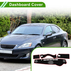 Dashboard Cover for Lexus IS 30 Series (2013–2023) Black Red 1 Pc