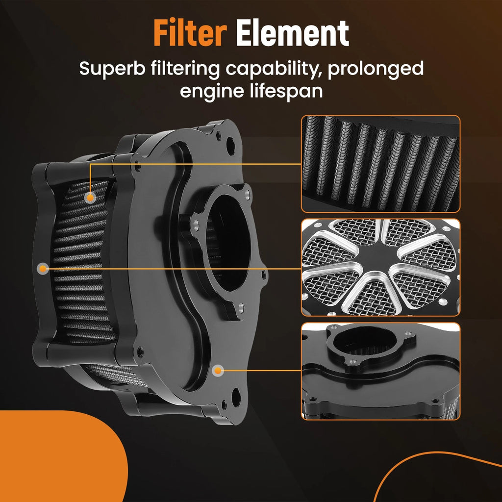 Air Cleaner Filter Kit for Harley Touring Road King Street Glide Softail (2017–2023)
