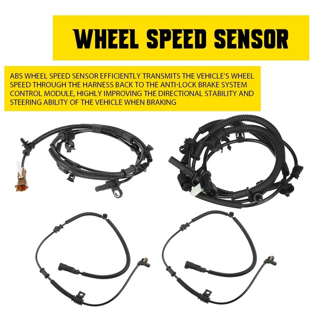 Set of 4 ABS Wheel Speed Sensors for Ford F-150 (2011–2014)