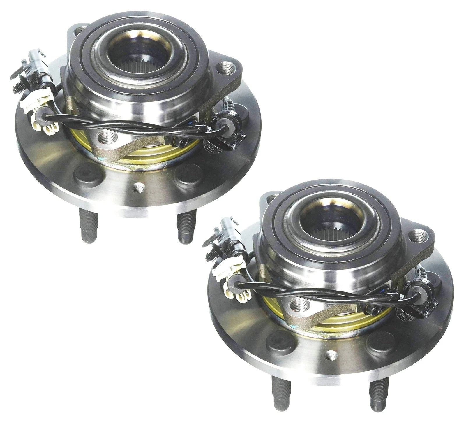 Set of 2 Front AWD Wheel Bearings & Hub Assemblies for Cadillac GMC