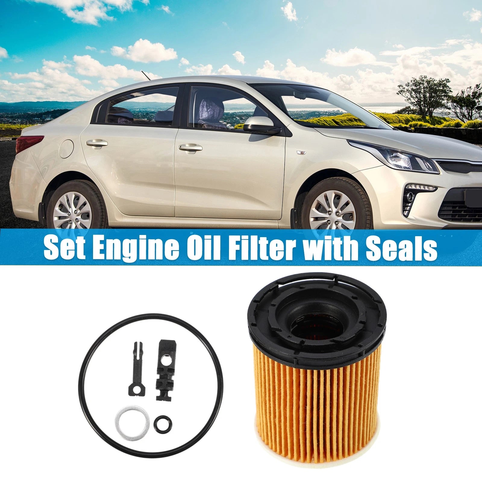 Engine Oil Filter 26350-2M000 for Kia K5, Rio 1.6 (2020–2024)