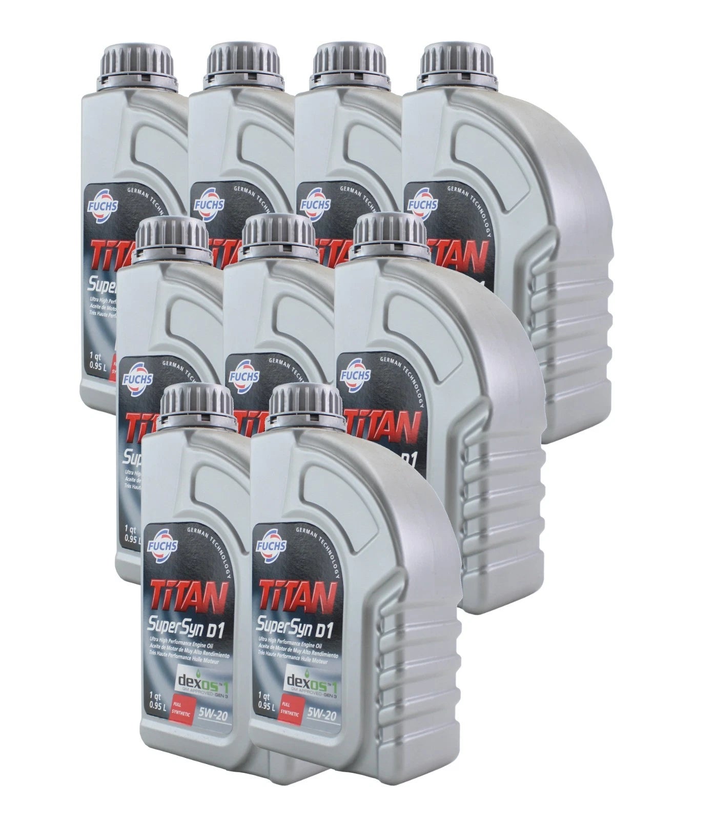 2X Fuchs TITAN SUPERSYN D1 SAE 5W-20 Oil (9 Quarts) for Buick Chevrolet Ford