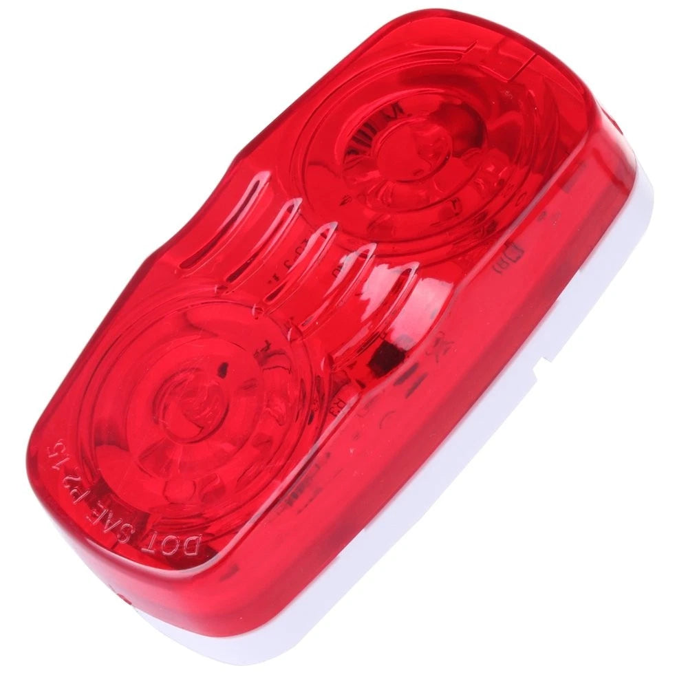 5x Amber 5x Red Double Bullseye 4" Trailer Side Marker Clearance Light