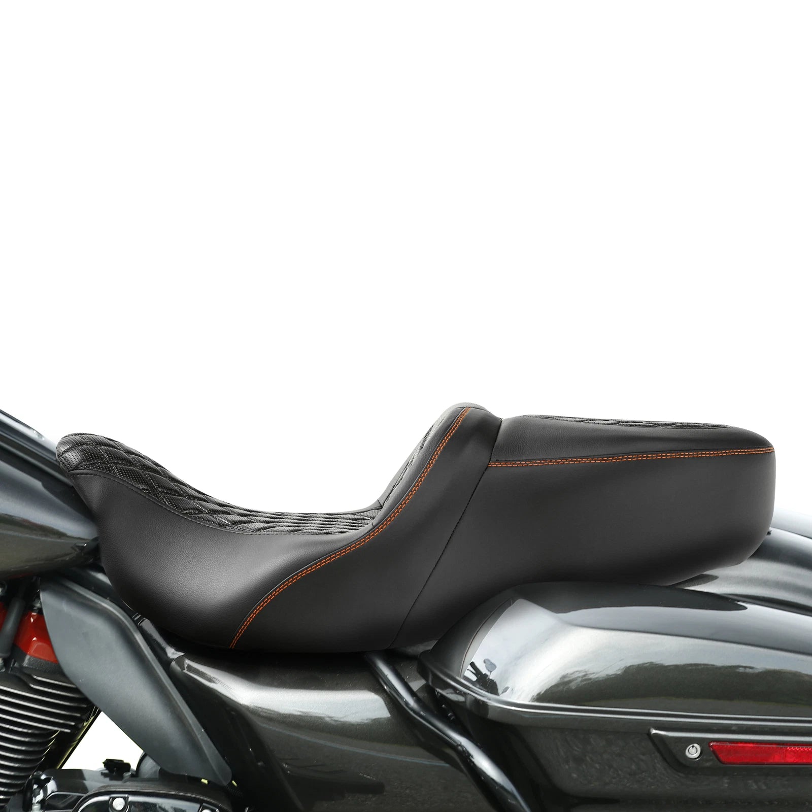 Gel Driver Passenger Seat for Harley Touring Street Road Glide (2009–2023)