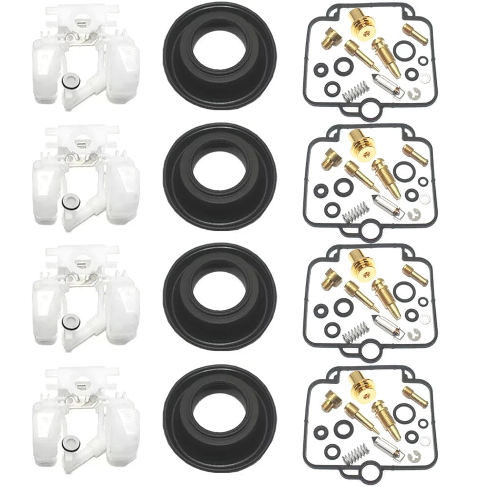 4X Carburetor Diaphragm Repair Kit for Suzuki GS500 (1990–2000)