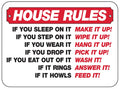 HOUSE RULES Sign for Man Cave